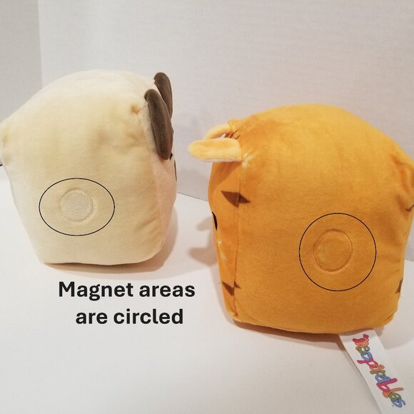 Inseparables Plush Cubes Cat and Dog, NWT - Picture 7 of 15